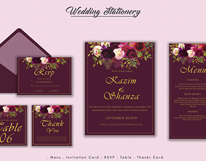 Wedding Invitation Stationery
