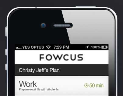 FOWCUS iPhone App