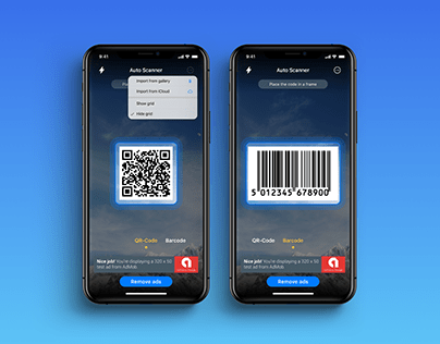 QR code scanner barcode iOS app design update