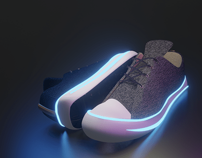 3D Blinking lights sneakers