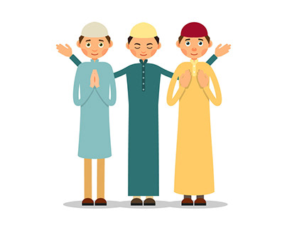 Muslim people | Flat Illustration