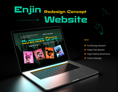 Enjin Website Redesign Concept