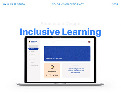 Color Vision Deficiency | Learning Dashboard | UX UI