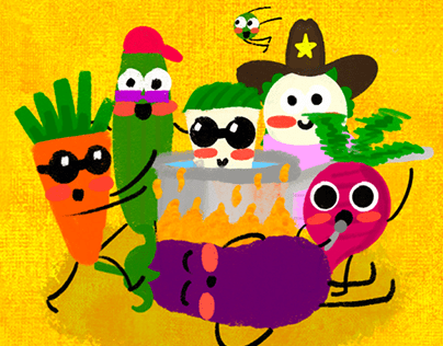 De groente avonturen (kinderboek)