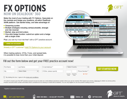 GFT FX Options Campaign