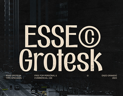 Project thumbnail - Esse Grotesk - Free Typeface