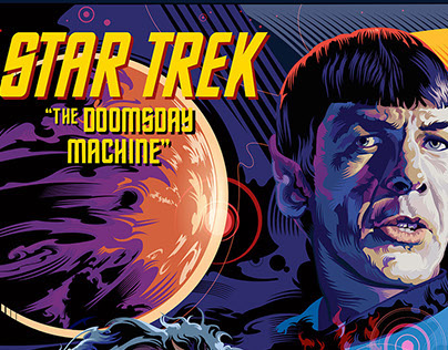 Flat Color Star Trek Posters by Garth Glazier