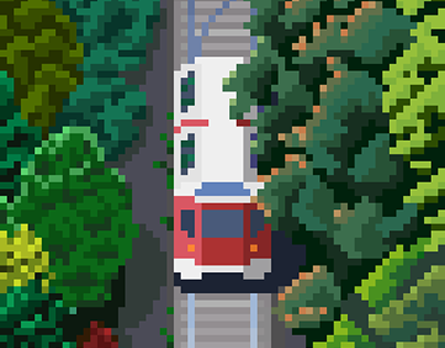Tram in the Woods