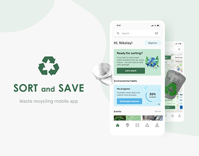 Project thumbnail - SORT and SAVE | Waste recycling mobile app