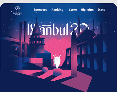 Istanbul 2020 Uefa Website Concept