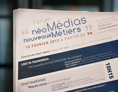 Event Poster - Forum Néomédia Nouveaux Métiers
