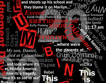 Columbine typography poster