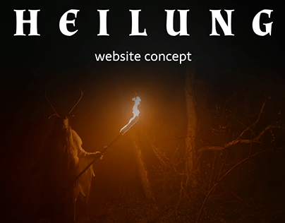 Website concept for Heilung band | Концепт сайта группы