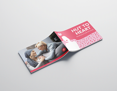Booklet brochure design for Hut to heart campaign
