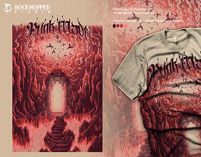 Project thumbnail - Hell Gate t-shirt illustration
