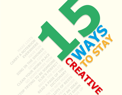15 Ways to Stay Creative