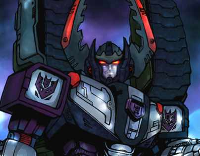 Digital coloring practice Transformers Armada Megatron