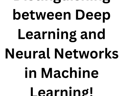 Deep Learning v/s Neural Networks