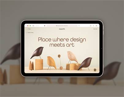 E-commerce redesign concept — NOOM furniture store