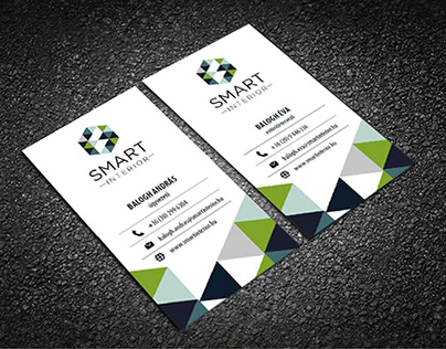 Smart Interior logo, businnes card and flyers