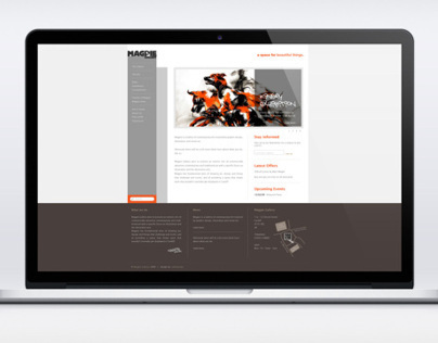 Magpie Gallery - web design