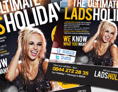 Advert Design for Lads Holiday