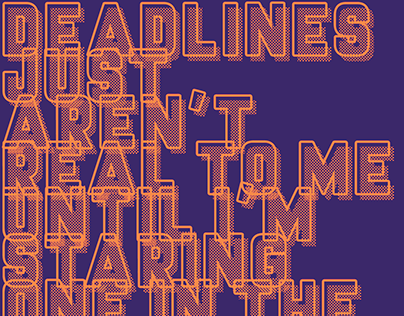 Deadlines PJO & Risks HP Quotes Typographical Layouts
