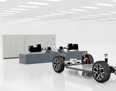 E-Axle Dyno Drive 3D Product Design