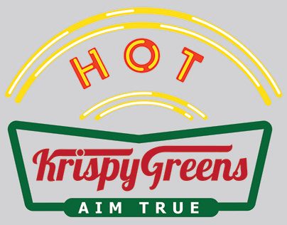 Krispy Greens Headcover Art & Final Product