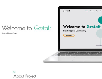 Website UX/UI Design / Gestalt