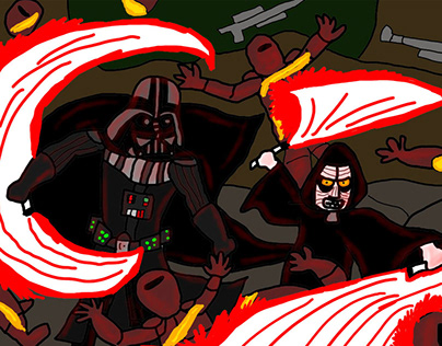 Darth Vader and Darth Sidious Battles