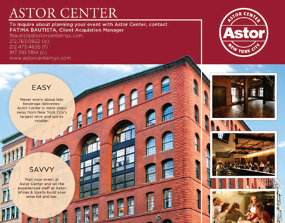 Astor Center Advertisements for BizBash