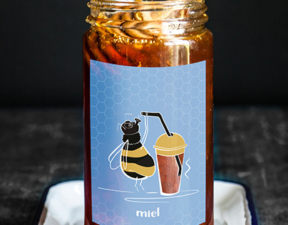 étiquette d'un pot de miel