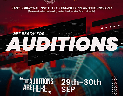 AUDITIONS POSTER