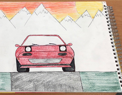 Mazda Miata drawing