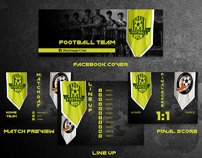 Project thumbnail - Football Soccer Social Media Pack Dark Theme