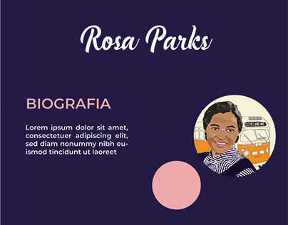 Design Website - História Rosa Parks