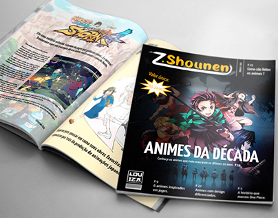 Revista fictícia sobre animes e jogos