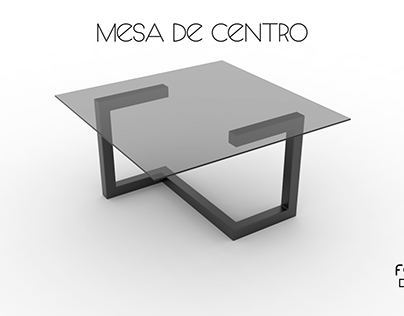 Mesa de centro minimalista.