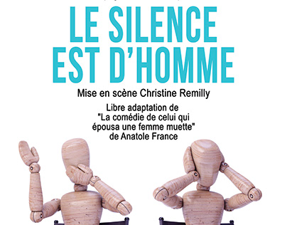 Affiche théâtre - Le Silence est d'Homme - 2019