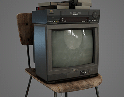 90s TV setup
