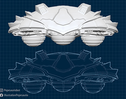Samus Aran's Gunship blueprint