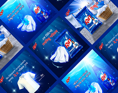 Rin Detergent Powder Social Media Banner Design