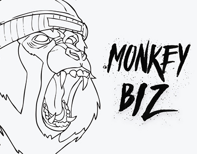 MONKEY BIZ: Sticker Design
