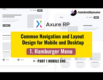 Common Navigation and Layout Design: 1.Hamburger Menu