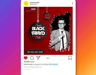black friday super sale social media banne
