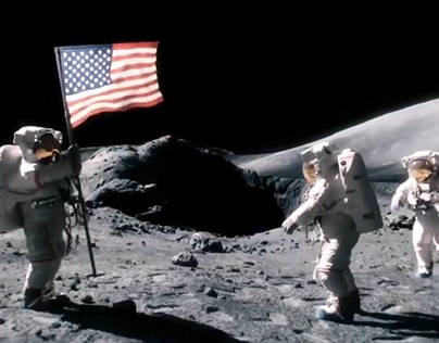 Moon Landing CGI Short (Sound Re-Designed)