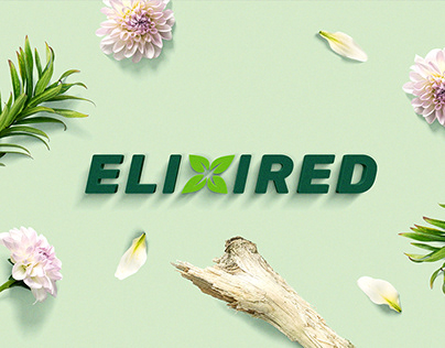 Elixired logo Design for Health and Wellbeing Brand