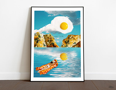 Breakfast Island - Poster Collage