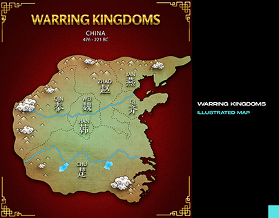 Warring Kingdoms - Illustrated Map